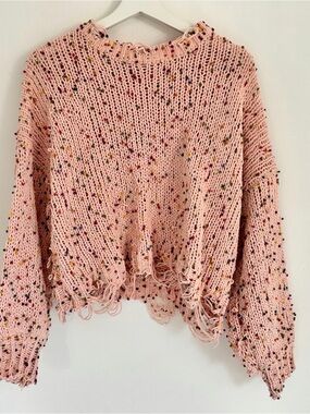 Adora Pink Confetti Sweater